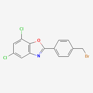 5,7-Dichloro-2-(4-bromomethylphenyl)benzoxazole