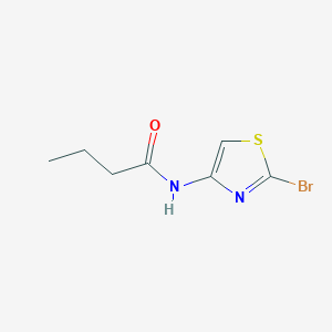 molecular formula C7H9BrN2OS B8492451 2-Bromo-4-butyramidothiazole 