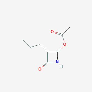 molecular formula C8H13NO3 B8492511 4-Acetoxy-3-propylazetidin-2-one 