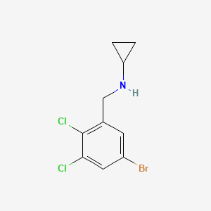 molecular formula C10H10BrCl2N B8492549 N-(5-bromo-2,3-dichlorobenzyl)cyclopropanamine 