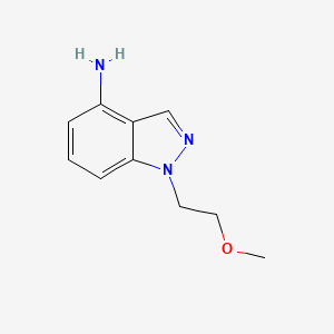 molecular formula C10H13N3O B8492576 1-(2-methoxyethyl)-1H-indazol-4-amine 