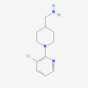 molecular formula C11H16ClN3 B8492599 1-[1-(3-Chloropyrid-2-yl)piperid-4-yl]methylamine 