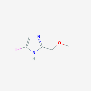 molecular formula C5H7IN2O B8492626 5-Iodo-2-(methoxymethyl)-1H-imidazole 