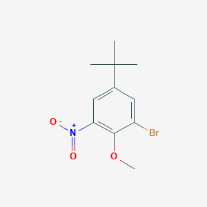molecular formula C11H14BrNO3 B8492672 1-Bromo-5-(tert-butyl)-2-methoxy-3-nitrobenzene 