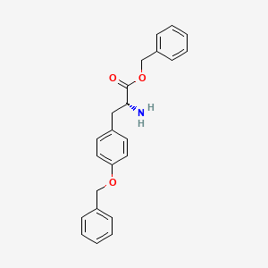molecular formula C23H23NO3 B8492734 (R)-Benzyl 2-amino-3-(4-(benzyloxy)phenyl)propanoate 