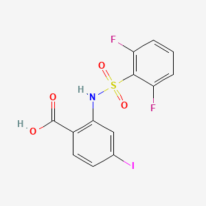 molecular formula C13H8F2INO4S B8492739 2-(2,6-Difluorobenzenesulfonylamino)-4-iodo-benzoic acid 