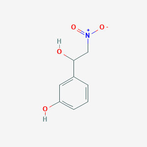 molecular formula C8H9NO4 B8492929 1-(3-Hydroxyphenyl)-2-nitroethanol 