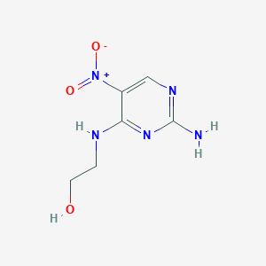 2-((2-Amino-5-nitropyrimidin-4-yl)amino)ethan-1-ol