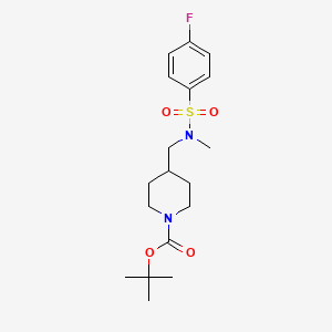 4-((n-((4-Fluorophenyl)sulfonyl)-n-methylamino)methyl)-1-tert-butoxycarbonylpiperidine