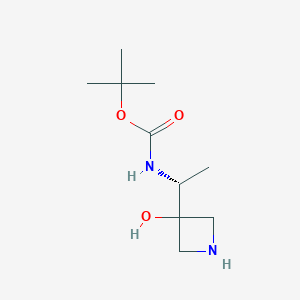1,1-dimethylethyl [(1R)-1-(3-hydroxyazetidin-3-yl)ethyl]carbamate