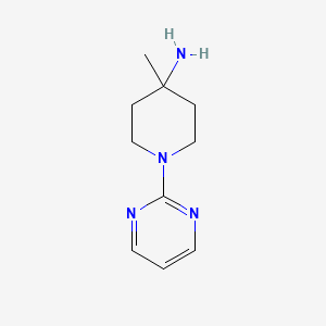 molecular formula C10H16N4 B8492954 4-amino-4-methyl-N-(2-pyrimidinyl)piperidine 