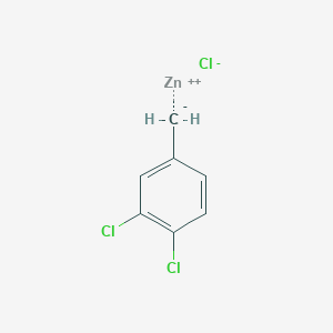 molecular formula C7H5Cl3Zn B8492989 ZINC;1,2-dichloro-4-methanidylbenzene;chloride 