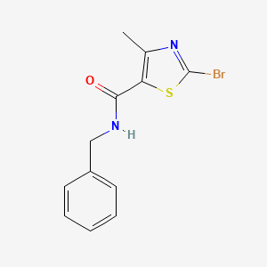 molecular formula C12H11BrN2OS B8492990 2-Bromo-4-methyl-thiazole-5-carboxylic acid benzylamide 