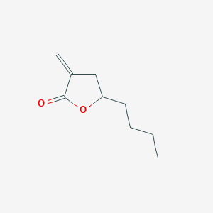 molecular formula C9H14O2 B8492997 5-Butyl-3-methylideneoxolan-2-one 