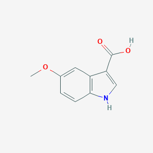 molecular formula C10H9NO3 B084930 5-甲氧基-1H-吲哚-3-羧酸 CAS No. 10242-01-0