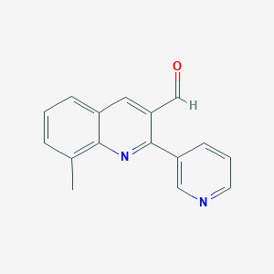 8-Methyl-2-(pyridin-3-yl)quinoline-3-carbaldehyde