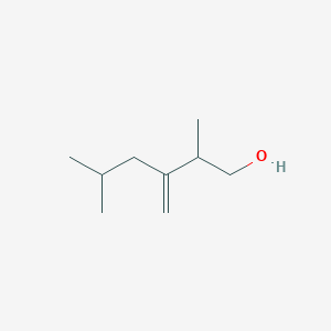 molecular formula C9H18O B8493033 2,5-Dimethyl-3-methylenehexan-1-ol 