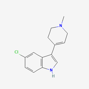 molecular formula C14H15ClN2 B8493044 5-chloro-3-(1-methyl-1,2,3,6-tetrahydropyridin-4-yl)-1H-indole 