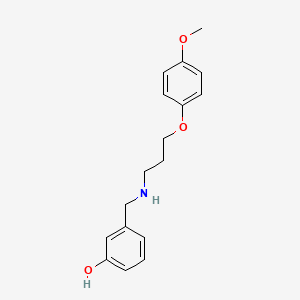 B8493060 3-[[3-(4-Methoxyphenoxy)propyl]aminomethyl]phenol CAS No. 907192-58-9