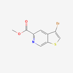 molecular formula C9H6BrNO2S B8493112 Methyl-3-bromothieno[2,3-c]pyridine-5-carboxylate 