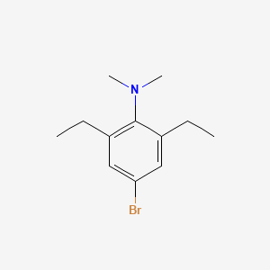 molecular formula C12H18BrN B8493117 4-bromo-2,6-diethyl-N,N-dimethylaniline 