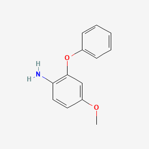 molecular formula C13H13NO2 B8493219 4-Methoxy-2-phenoxy-phenylamine 