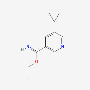 Ethyl 5-cyclopropylnicotinimidate