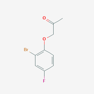 molecular formula C9H8BrFO2 B8493278 1-(2-Bromo-4-fluorophenoxy)-2-propanone 
