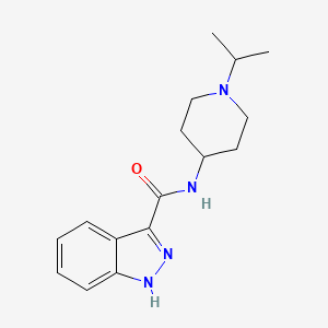 molecular formula C16H22N4O B8493285 1H-Indazole-3-carboxylic acid (1-isopropyl-piperidin-4-yl)-amide 