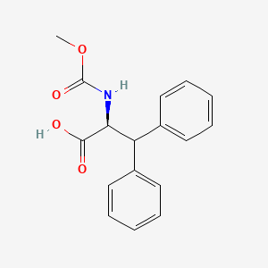 (S)-2-Benzhydryl-3-methoxy-3-oxopropanoic acid