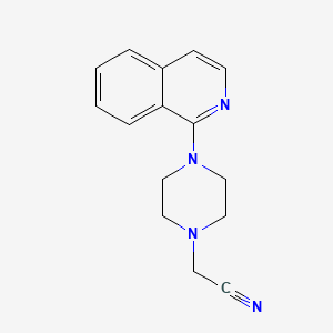 molecular formula C15H16N4 B8493367 2-(4-(Isoquinolin-1-yl)piperazin-1-yl)acetonitrile 