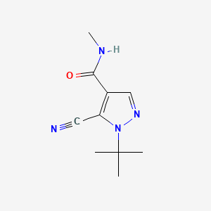 1H-Pyrazole-4-carboxamide, 5-cyano-1-(1,1-dimethylethyl)-N-methyl-