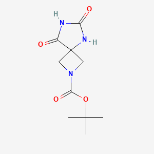 molecular formula C10H15N3O4 B8493394 Tert-butyl 6,8-dioxo-2,5,7-triazaspiro[3.4]octane-2-carboxylate 