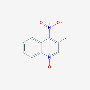 molecular formula C10H8N2O3 B084934 3-甲基-4-硝基喹啉1-氧化物 CAS No. 14073-00-8