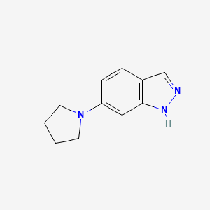 1h-Indazole,6-(1-pyrrolidinyl)-