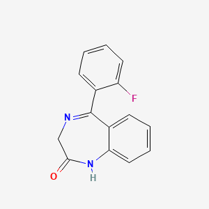 5-(2-Fluorophenyl)-1,3-dihydro-2H-1,4-benzodiazepin-2-one