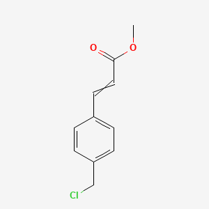 molecular formula C11H11ClO2 B8493439 Methyl 4-(chloromethyl)cinnamate 