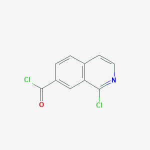 molecular formula C10H5Cl2NO B8493451 1-Chloroisoquinoline-7-carbonyl chloride 