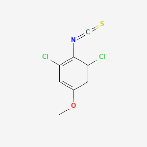molecular formula C8H5Cl2NOS B8493465 1,3-Dichloro-2-isothiocyanato-5-methoxybenzene 