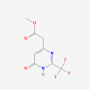 molecular formula C8H7F3N2O3 B8493530 Methyl [6-hydroxy-2-(trifluoromethyl)pyrimidin-4-yl]acetate 
