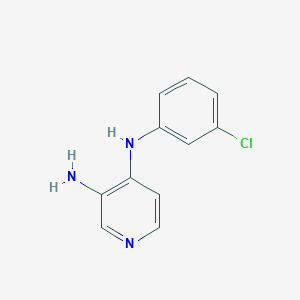 molecular formula C11H10ClN3 B8493552 N4-(3-chlorophenyl)pyridine-3,4-diamine 