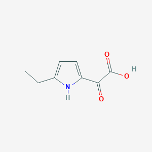 molecular formula C8H9NO3 B8493559 5-Ethyl-2-pyrrolylglyoxylic acid 