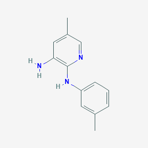 molecular formula C13H15N3 B8493598 5-methyl-N2-(m-tolyl)pyridine-2,3-diamine 