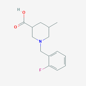 1-(2-Fluorobenzyl)-5-methylpiperidine-3-carboxylic acid