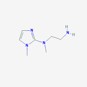 molecular formula C7H14N4 B8493719 N1-methyl-N1-(1-methyl-1H-imidazol-2-yl)ethane-1,2-diamine 