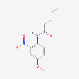 2-Pentanoylamino-5-methoxy-nitrobenzene