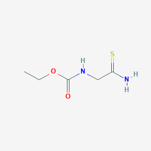 molecular formula C5H10N2O2S B8493784 Ethoxycarbonylaminothioacetamide 