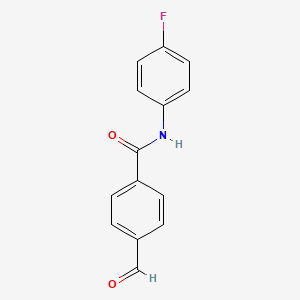 molecular formula C14H10FNO2 B8493812 N-(4-Fluorophenyl)-4-formylbenzamide CAS No. 179056-10-1
