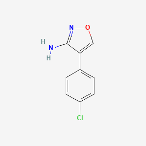molecular formula C9H7ClN2O B8493890 4-(4-Chlorophenyl)isoxazol-3-amine 