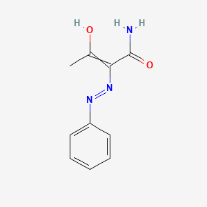 molecular formula C10H11N3O2 B8493933 2-Phenylhydrazono-3-oxobutyramide 